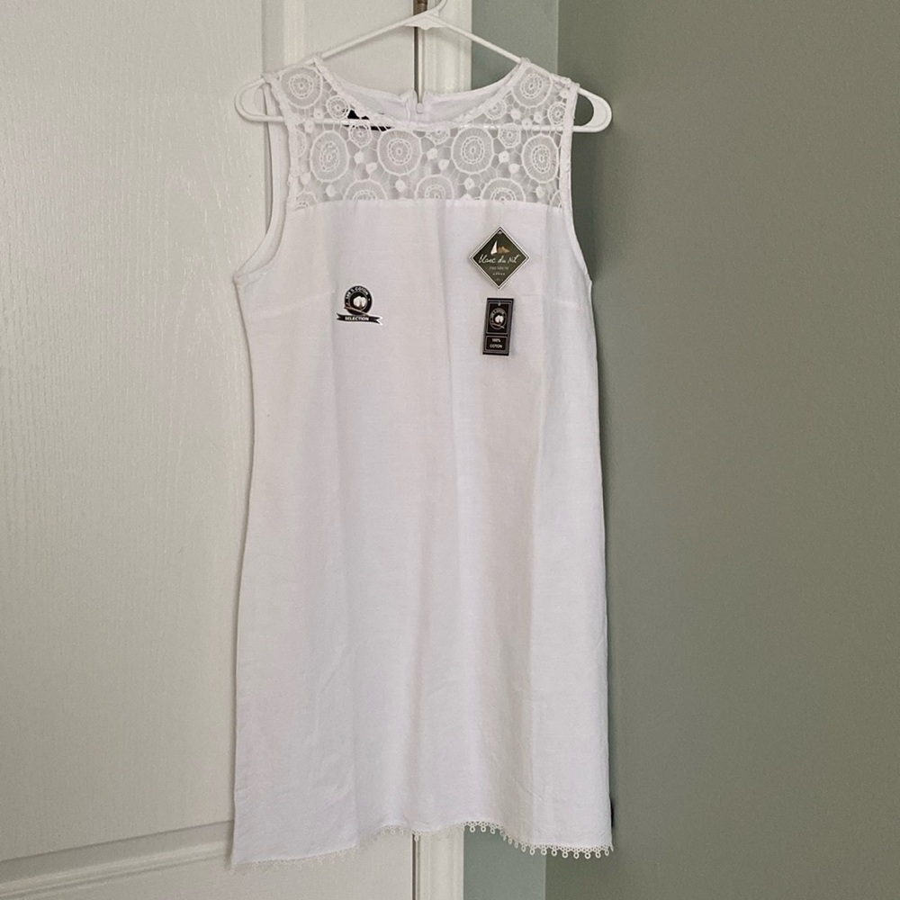 White cotton dress